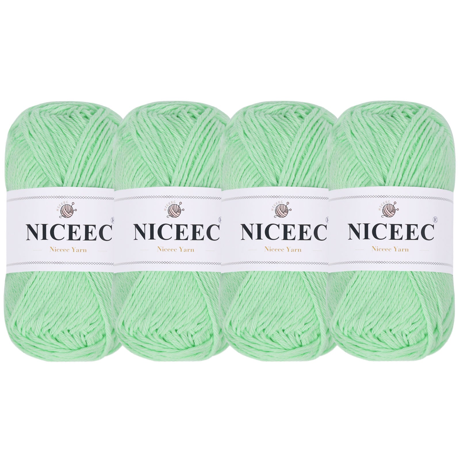NICEEC Soft Baby Cotton Yarn, DK Weight, DIY Craft Blanket Yarn for Crochet & Knitting