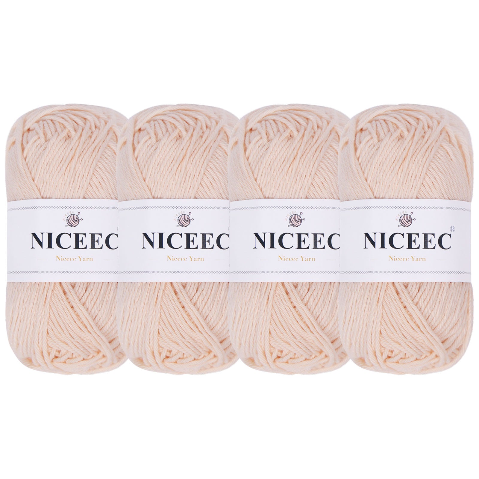 NICEEC Soft Baby Cotton Yarn, DK Weight, DIY Craft Blanket Yarn for Crochet & Knitting