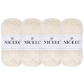 NICEEC Soft Baby Cotton Yarn, DK Weight, DIY Craft Blanket Yarn for Crochet & Knitting