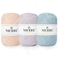 NICEEC Kraft Paper Yarn Raffia Yarn Soft Craft Ribbon Yarn Polyester Yarn for Crocheting DIY Weaving-Total Length 390m(427yds, 150g)