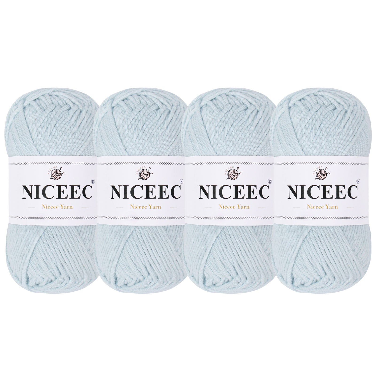 NICEEC Soft Baby Cotton Yarn, DK Weight, DIY Craft Blanket Yarn for Crochet & Knitting