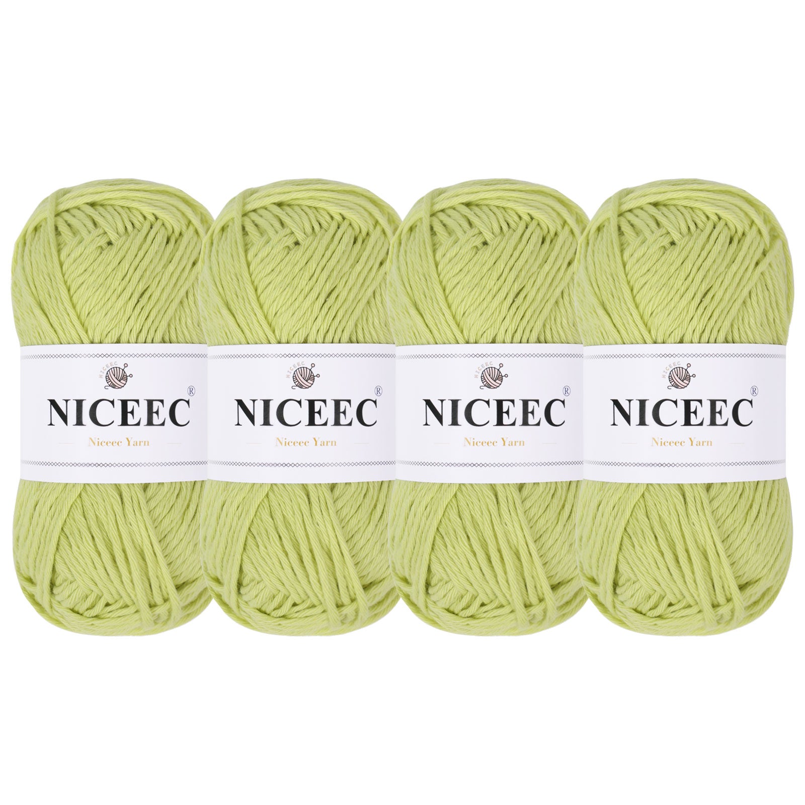 NICEEC Soft Baby Cotton Yarn, DK Weight, DIY Craft Blanket Yarn for Crochet & Knitting
