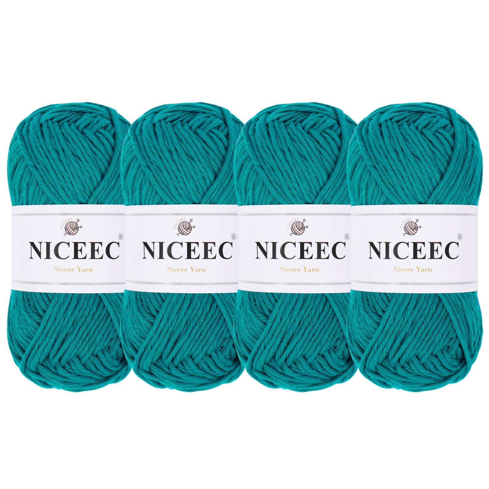 NICEEC Soft Baby Cotton Yarn, DK Weight, DIY Craft Blanket Yarn for Crochet & Knitting