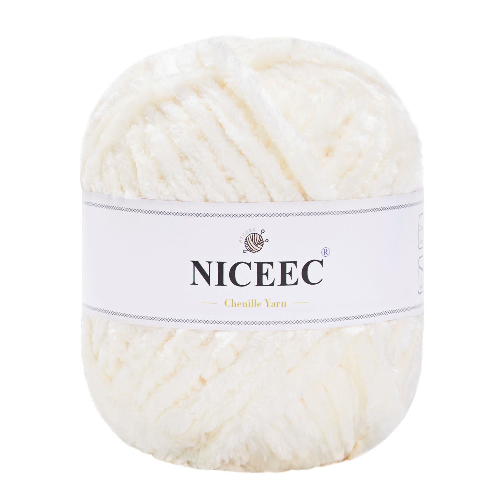 NICEEC 300g Soft Chenille Yarn Blanket Velvet Yarn for Knitting, Crochet, Weaving DIY Craft Total Length 150m (164yds)