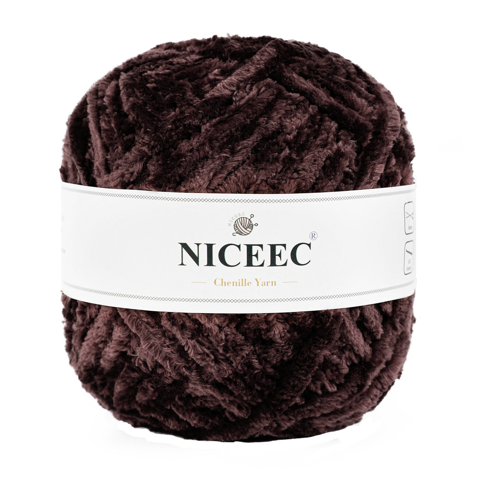 NICEEC 300g Soft Chenille Yarn Blanket Velvet Yarn for Knitting, Crochet, Weaving DIY Craft Total Length 150m (164yds)