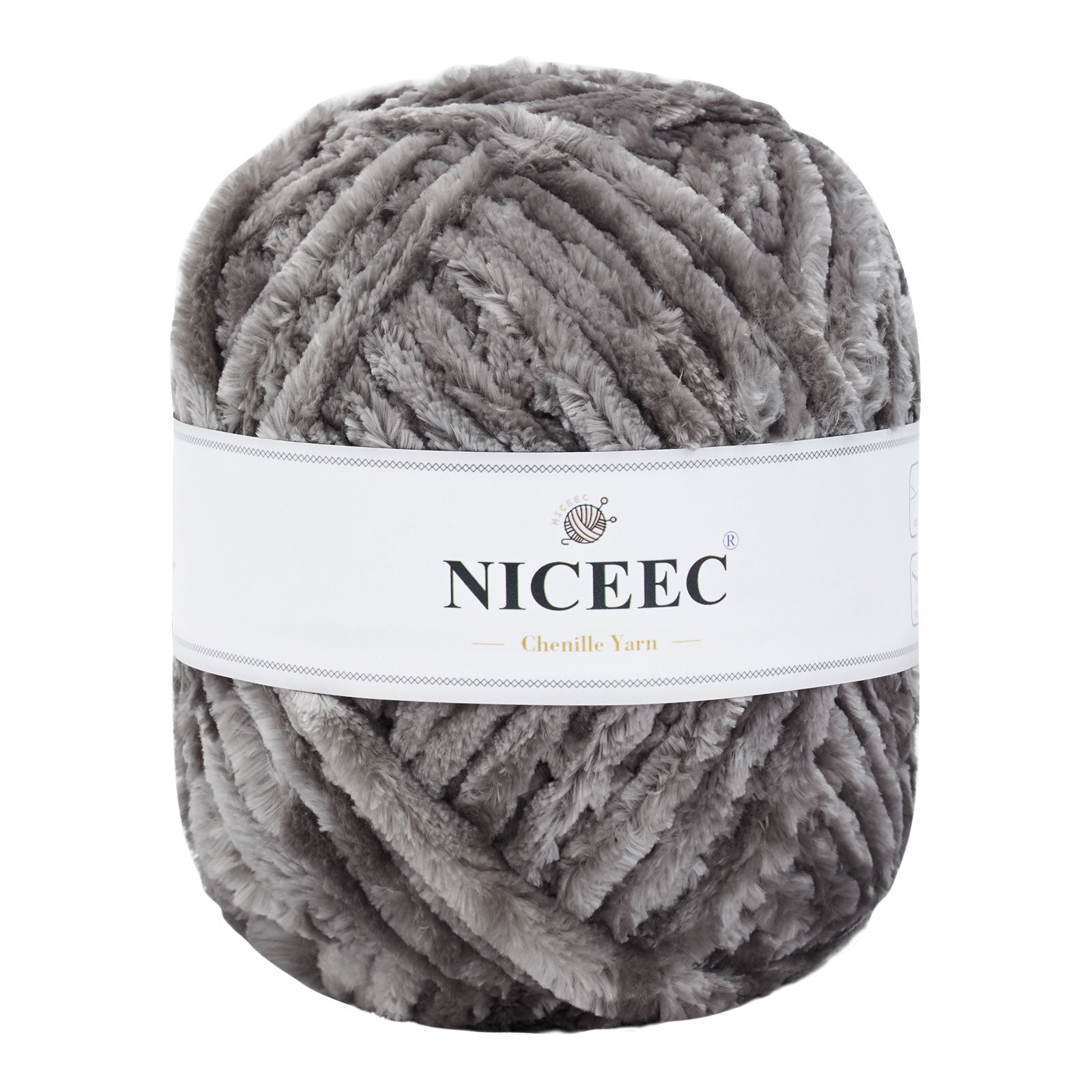 NICEEC 300g Soft Chenille Yarn Blanket Velvet Yarn for Knitting, Crochet, Weaving DIY Craft Total Length 150m (164yds)