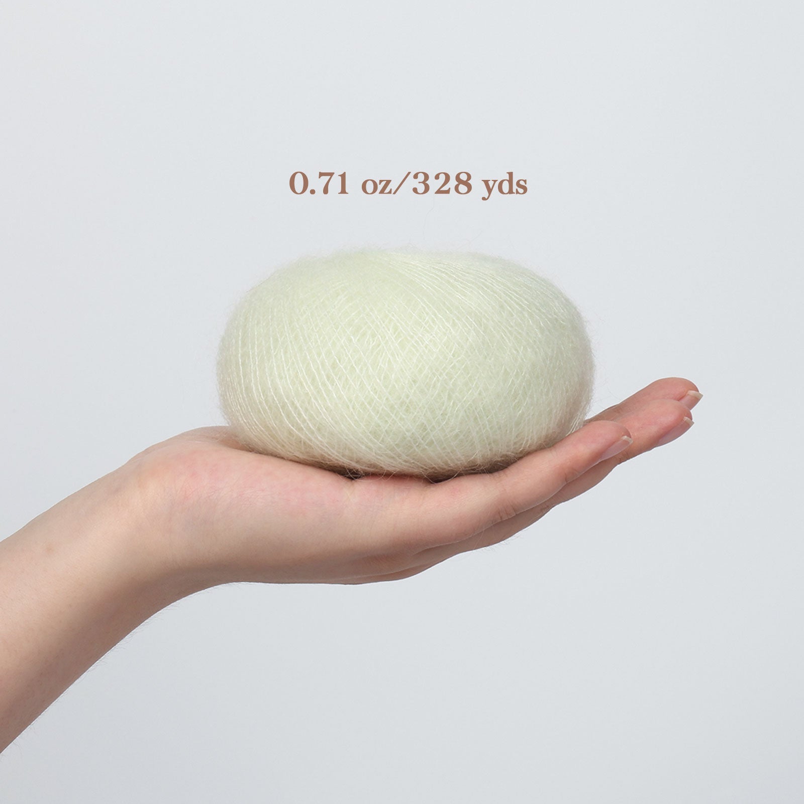 NICEEC 2 Skeins Soft Mohair Yarn, Fluffy & Fuzzy, Luxurious & Thin, Slik Wool Blend Yarn for Crochet & Knitting