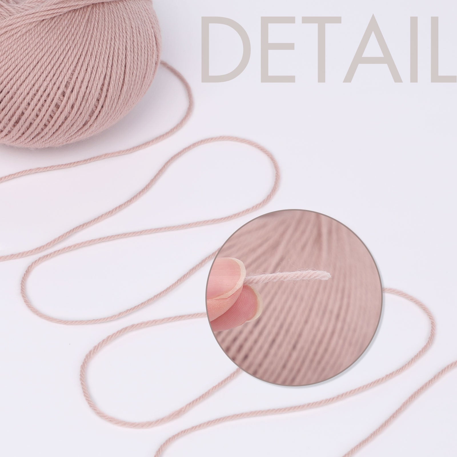 NICEEC 4 Skeins Soft Merino Wool Yarn - Soft & Warm, Finger Weight, Woolen Yarn for Crochet & Knitting
