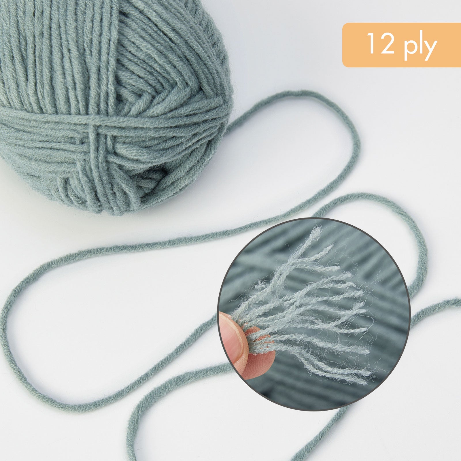 NICEEC 1 Skein Soft Wool-Acrylic Yarn for Knitting Worsted Weight Yarn Quality Yarn for DIY Craft Wool Blend Yarn for Crochet Blanket Yarn(3.53oz,153yds)