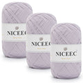 Hilo de papel kraft NICEEC, hilo de rafia, hilo de cinta suave para manualidades, hilo de poliéster para crochet y tejido DIY. Longitud total: 390 m (427 yardas, 150 g). 