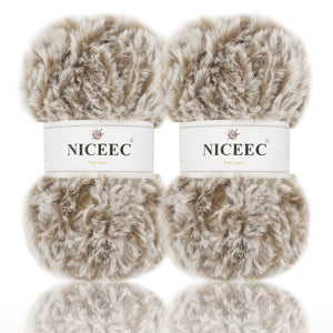 6 Skeins Novelty Yarn Lot Phentex Cotton Charade, Lion Brand Trellis, Fuzzy  Fur