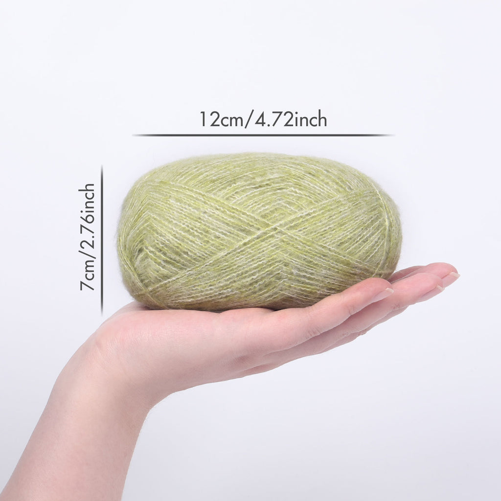 NICEEC 4 Skeins Colorful Pile Yarn, Super Soft & Single Ply, Superfine & Thin Yarn for Crochet & Knitting, 100% Polyester, Total 5.64oz/1247yds
