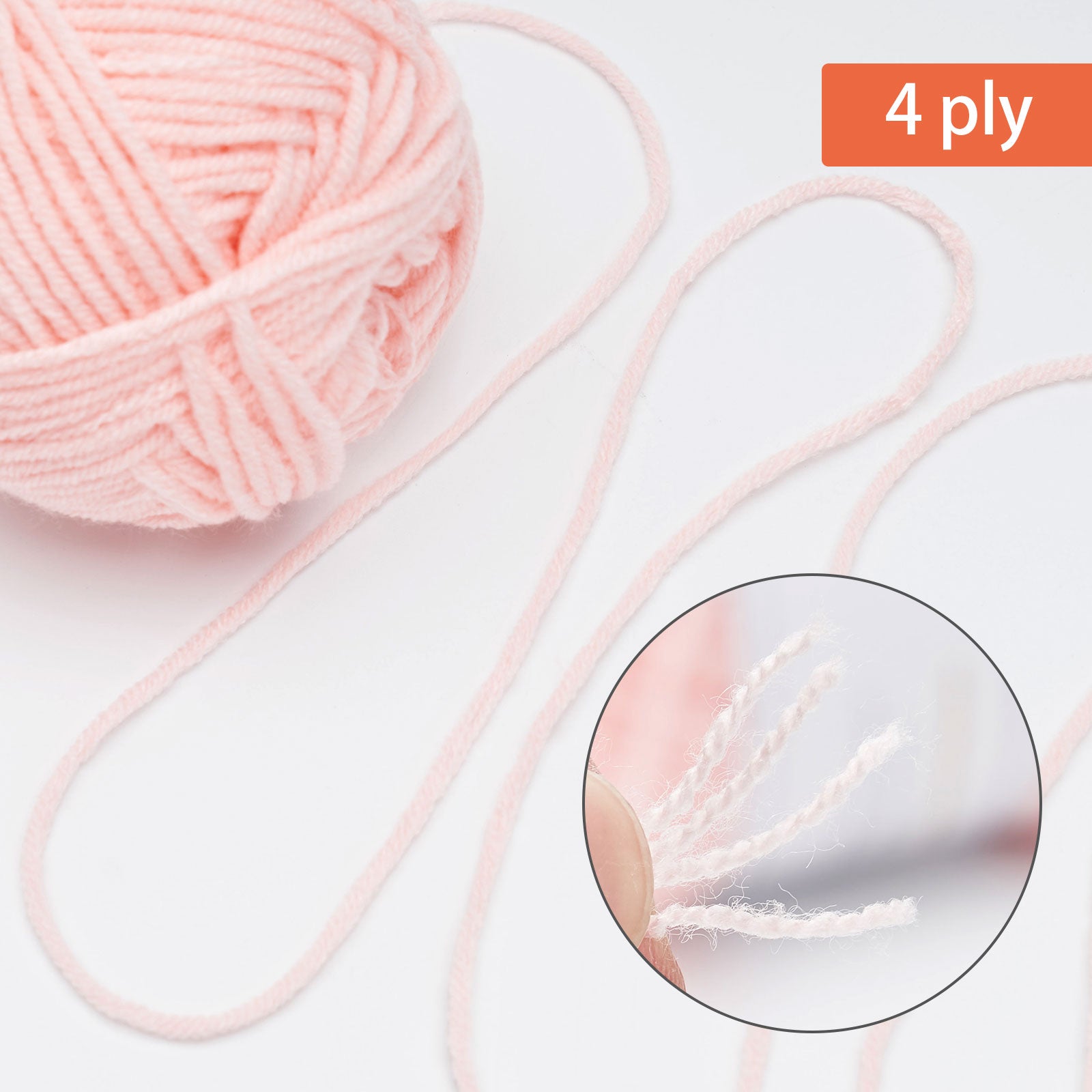 NICEEC 300g Soft Assorted Colors Yarn - Sport Weight,100% Acrylic, 4 Ply, Bonbons Yarn for Crochet & Knit, DIY Project Starter Kit for Kids or Adults(Total 870yds)