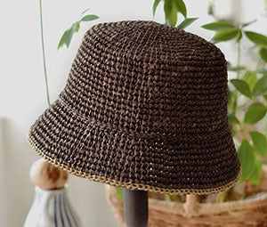 NICEEC 1 Skein Paper Yarn for Crocheting -Easy Croceht, Raffia Yarn for Sun Hat & DIY Home Decor - 5.3oz/262yds