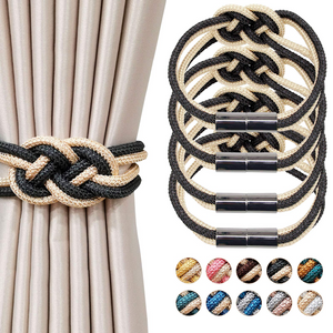 4 Pack Strong Magnetic Curtain Tiebacks Upgrade Nordic Simple Style Drape Tie Backs Double Color