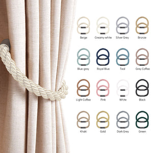 NICEEC Strong Magnetic Curtain Tiebacks Modern Simple Style Drape Tie Backs Convenient Decorative